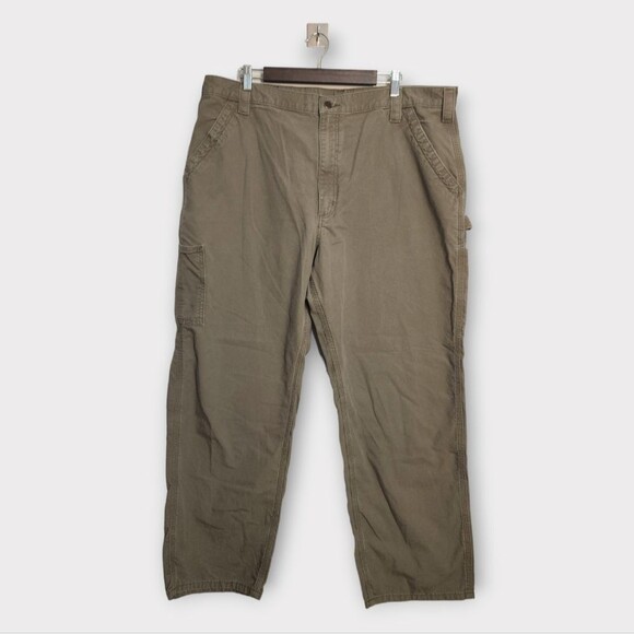 Carhartt Loose Original Fit Canvas Dungaree Work Utility Pants 42x30 - Picture 1 of 3